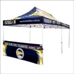 Customised Sportswear Apparel and Products Stellar Supa Shades get covered in your brand with our custom gazebos and marquees