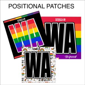 Pride Netball Positional Patches Stellar Uniforms