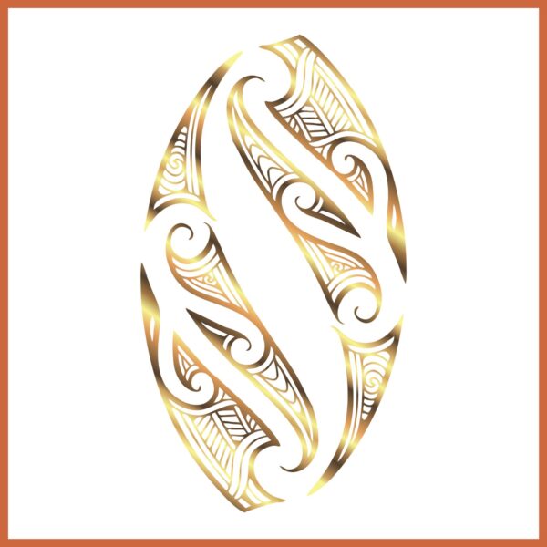 Golden Koru Tribal Design – Symbol of Strength & Unity